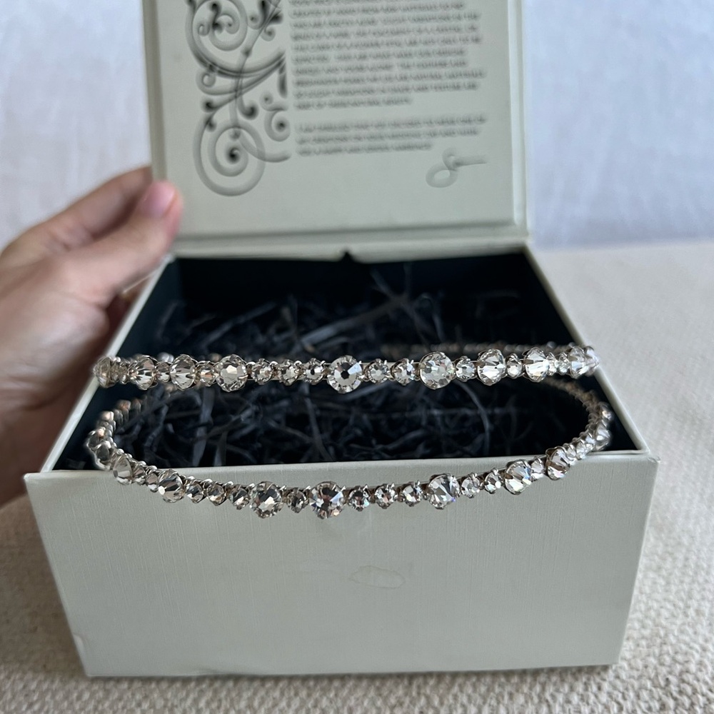 Sara Gabriel Silver Crystal Headband